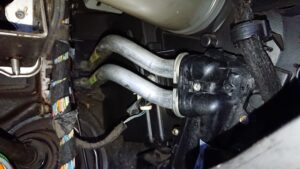 Peugeot 406 új fűtésradiátor a helyén