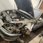 Peugeot 607 Z8 karosszéria elemek cseréje, motortéri javítások, lambdaszondák cseréje