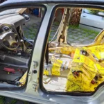Peugeot 406 teljes belsőtér hangszigetelés, központi kábelköteg csere